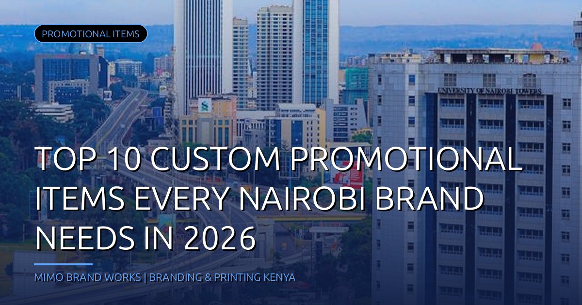 Top 10 Custom Promotional Items Every Nairobi Brand Needs in 2026
