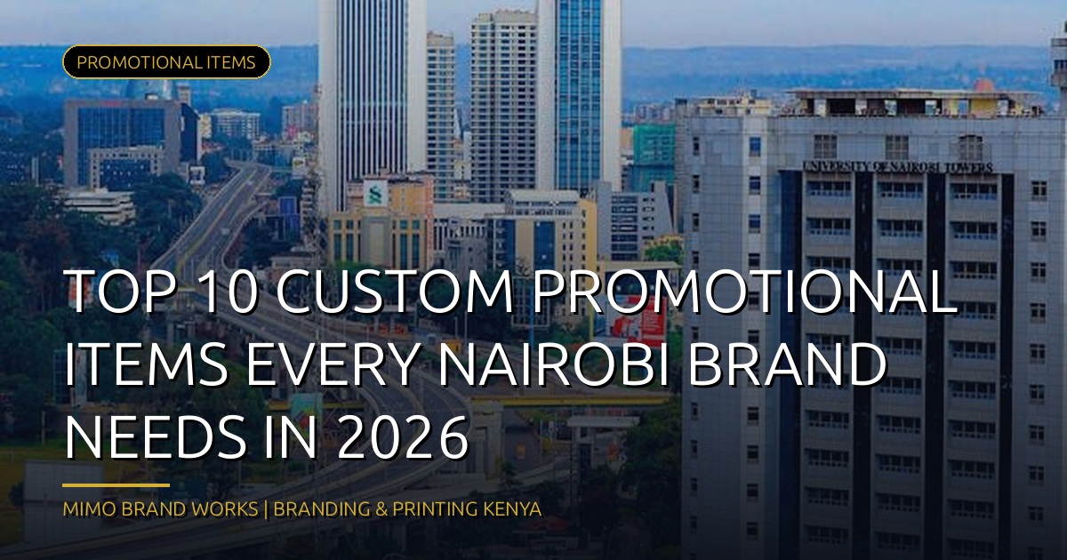 Top 10 Custom Promotional Items Every Nairobi Brand Needs in 2026